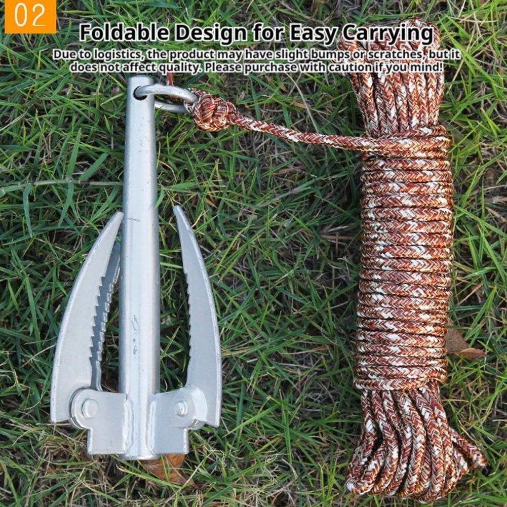 Fishing Boat Anchor - Уличный складной крюк-якорь для выживания с