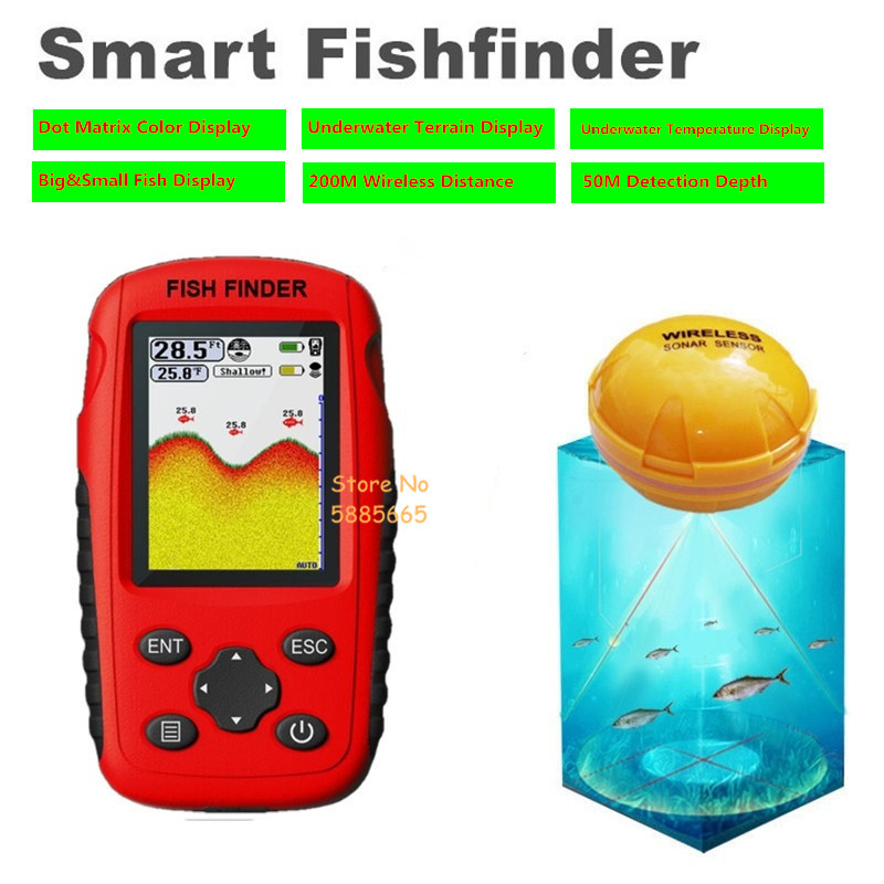 Fishing Boat Depth Finder - Умный портативный эхолот для поиска рыбы