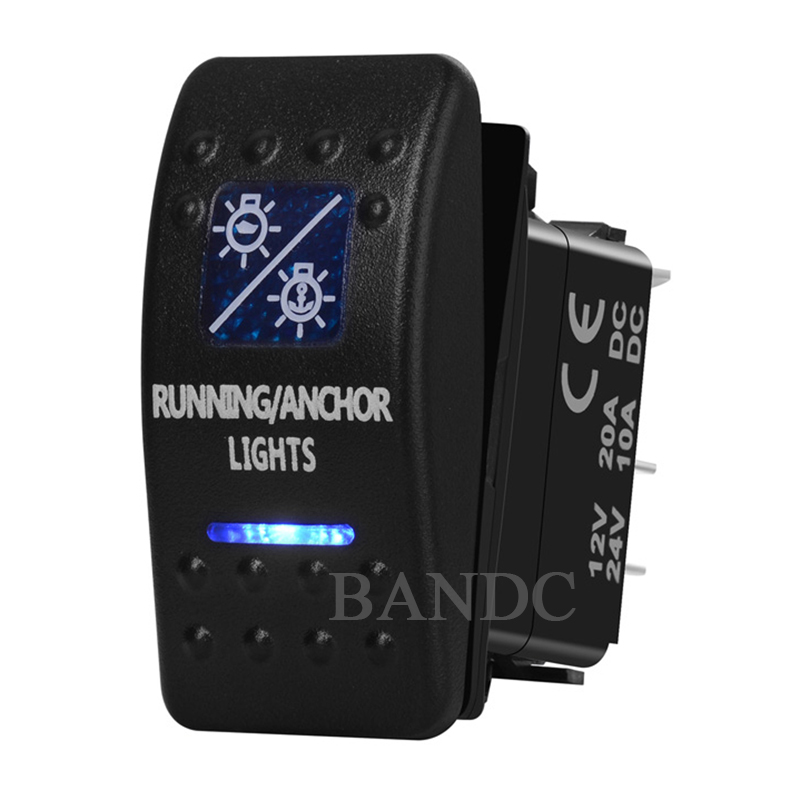 Fishing Boat Navigation Light - Синий светодиодный переключатель для ходовой навигации/якоря,