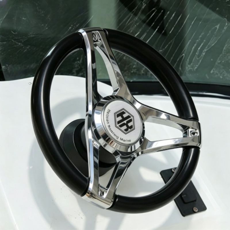 Fishing Boat Steering Wheel - Морской руль с вспомогательной ручкой для