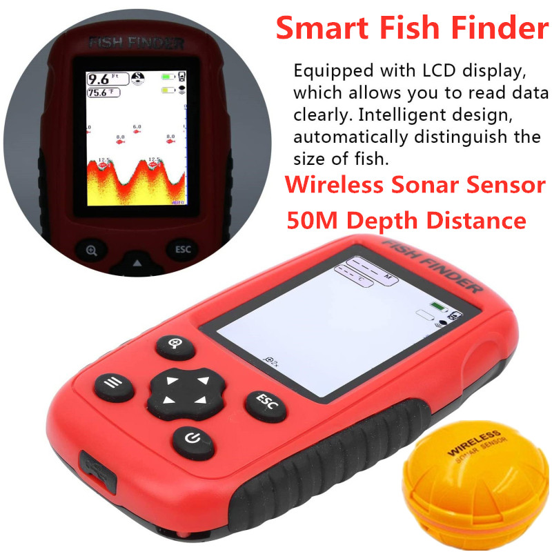 Беспроводной эхолот для поиска – обзор и цена Fishing Boat Depth Finder