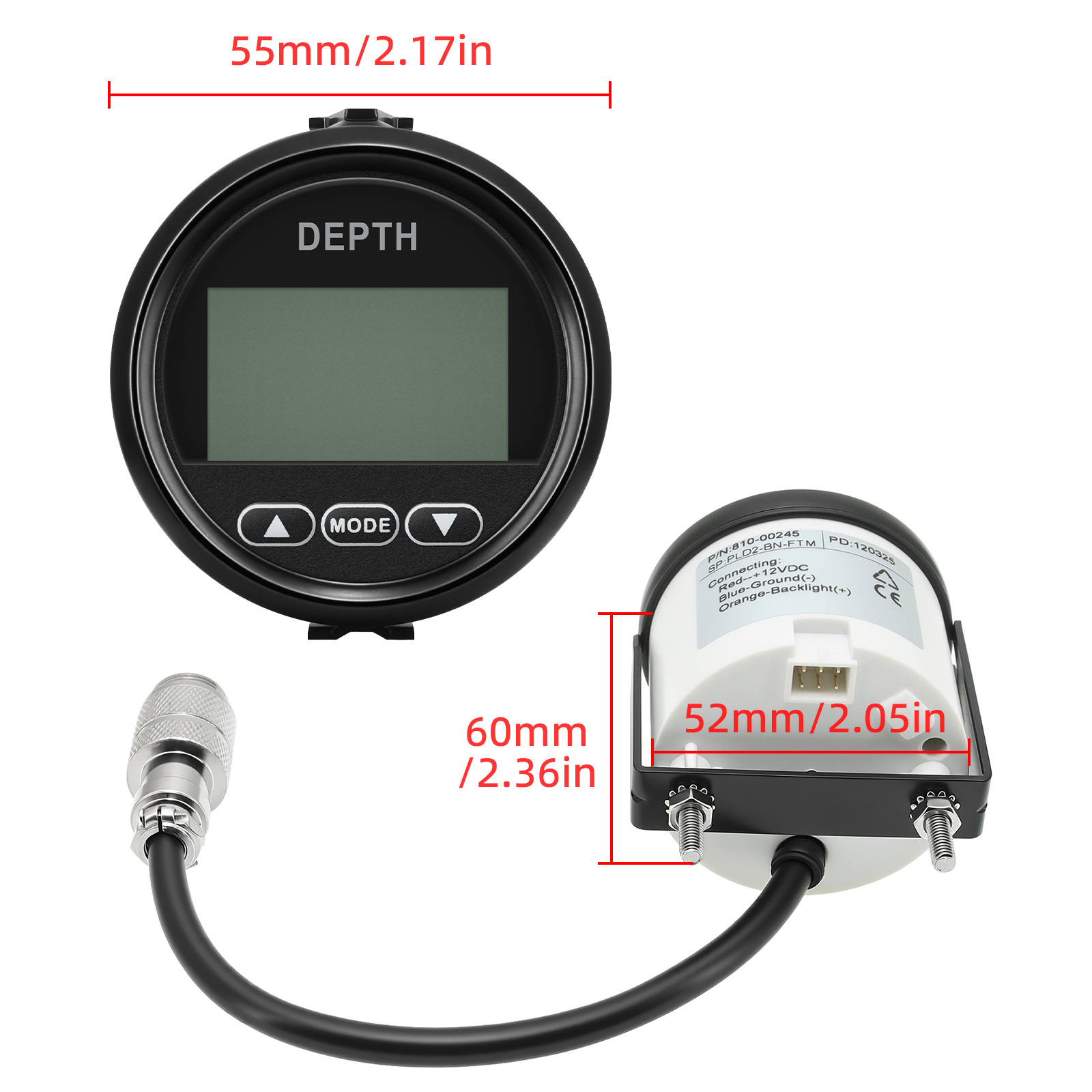 Новый детектор глубины 52 мм/2 – обзор и цена Fishing Boat Gps