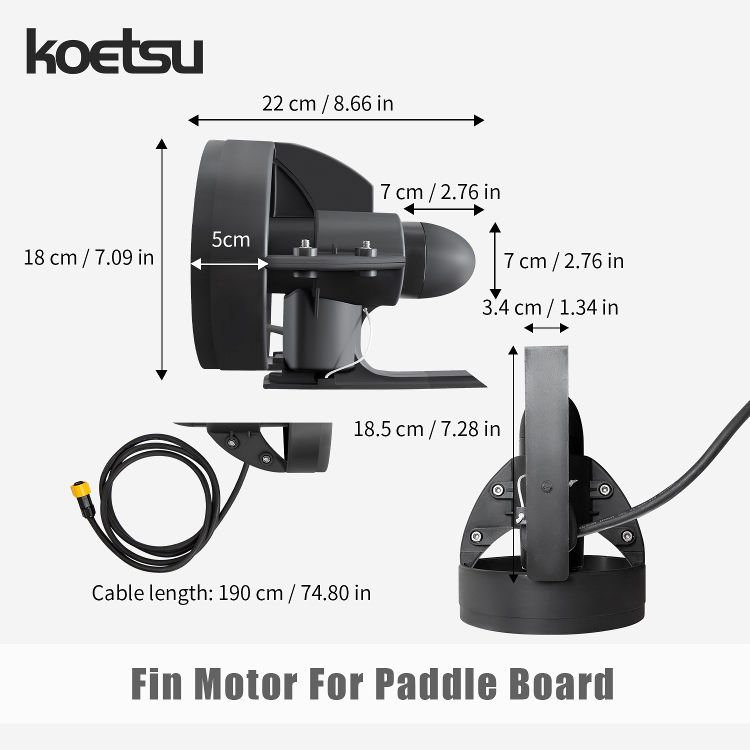 Подводный двигатель KOETSU для – обзор и цена Fishing Boat Trolling Motor