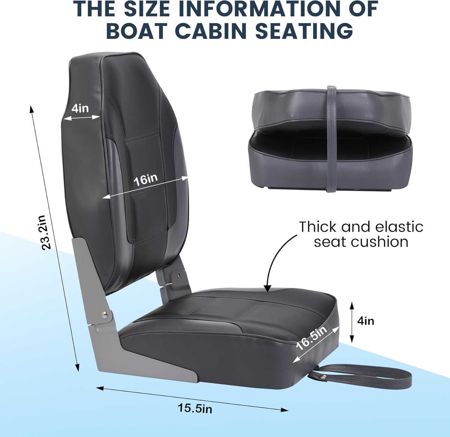 Комплект из 2 складных сидений – обзор и цена Fishing Boat Seat