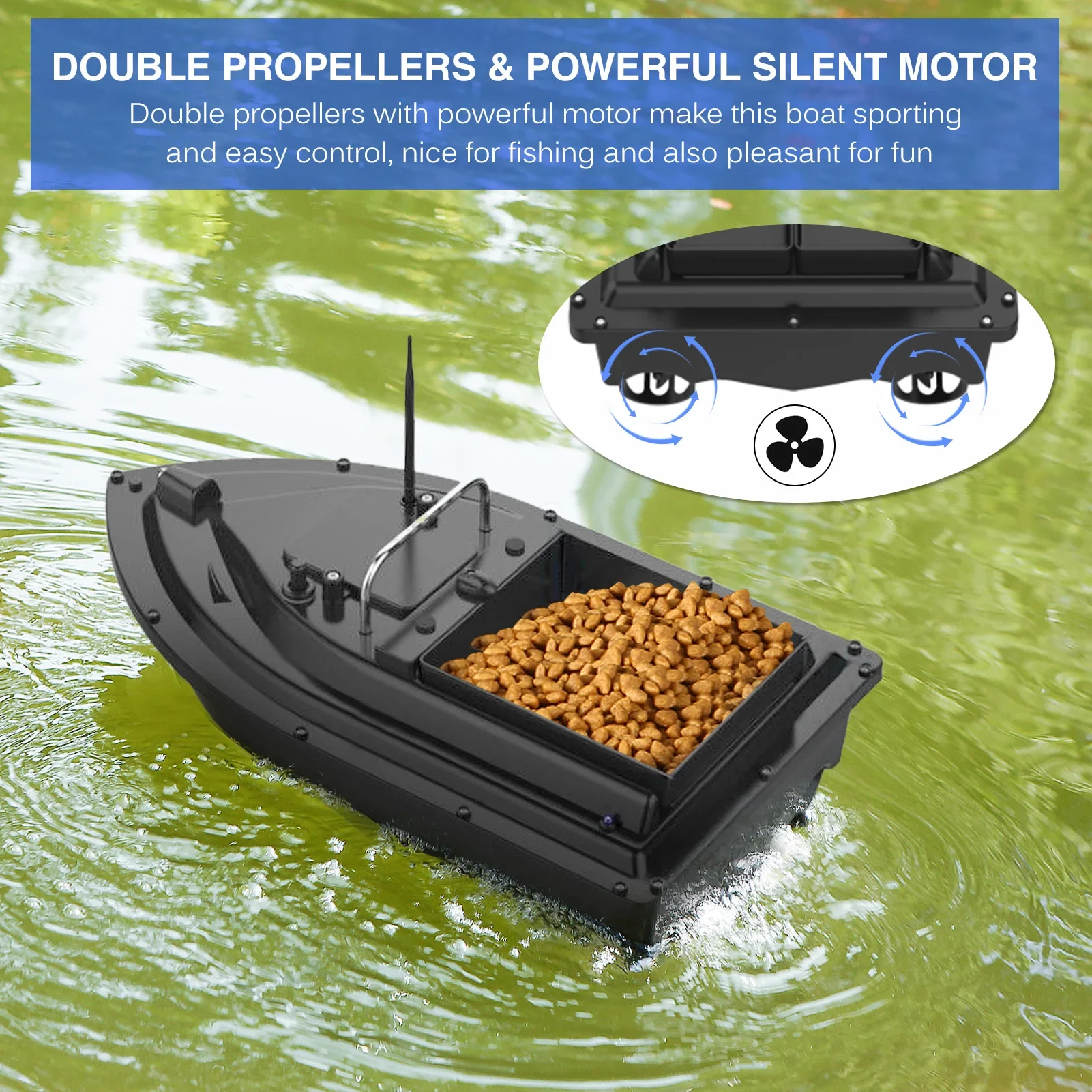 Радиоуправляемая прикормочная  – обзор и цена Fishing Boat Gps