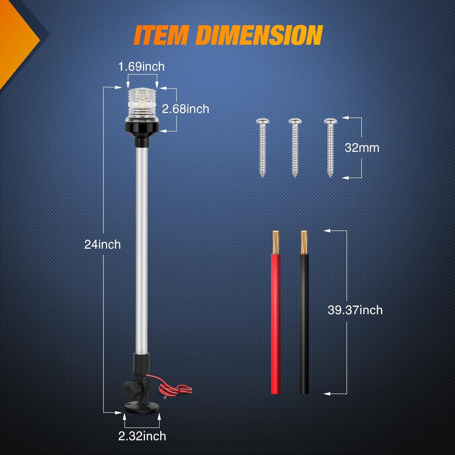 Светодиодный палубный фонарь N – обзор и цена Fishing Boat Navigation Light