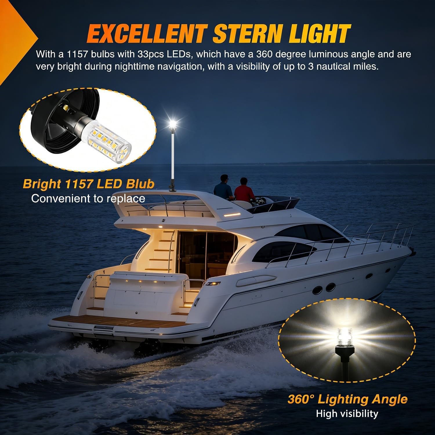Светодиодный палубный фонарь N – обзор и цена Fishing Boat Navigation Light