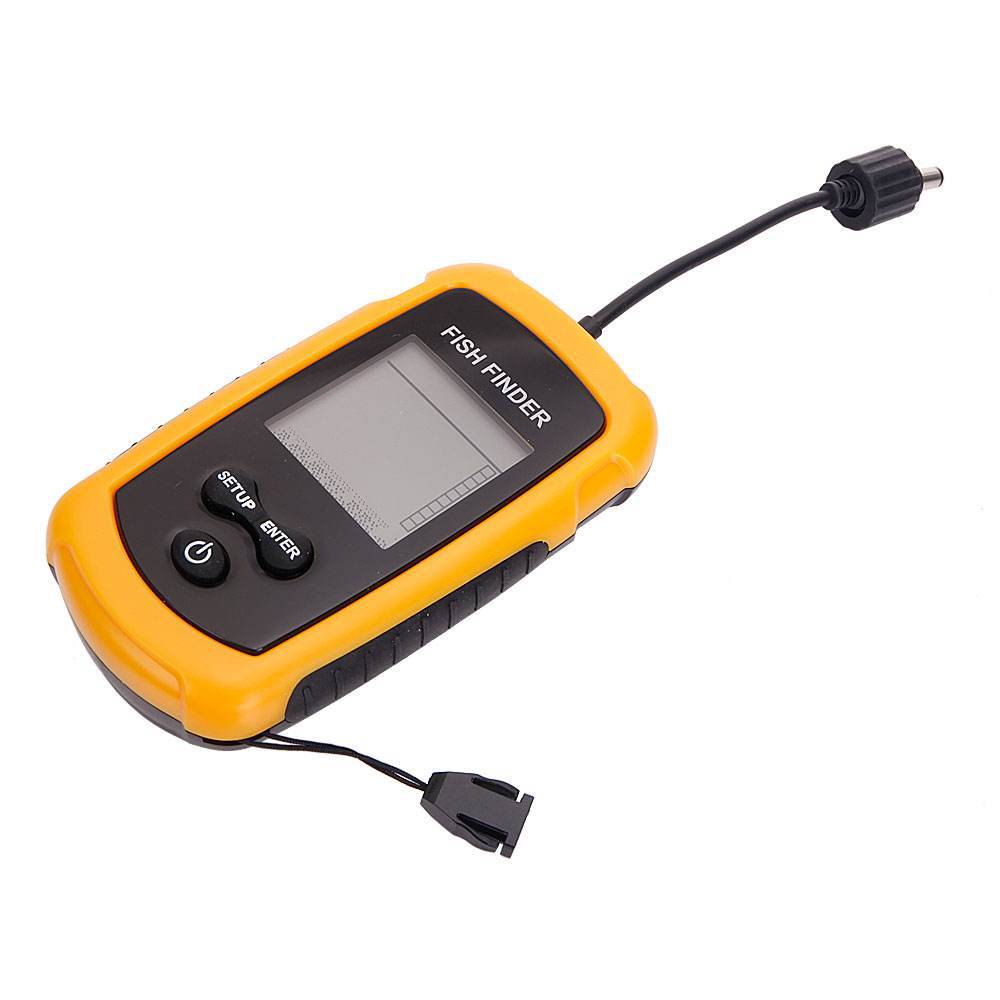 Портативный эхолот-глубиномер  – обзор и цена Fishing Boat Depth Finder