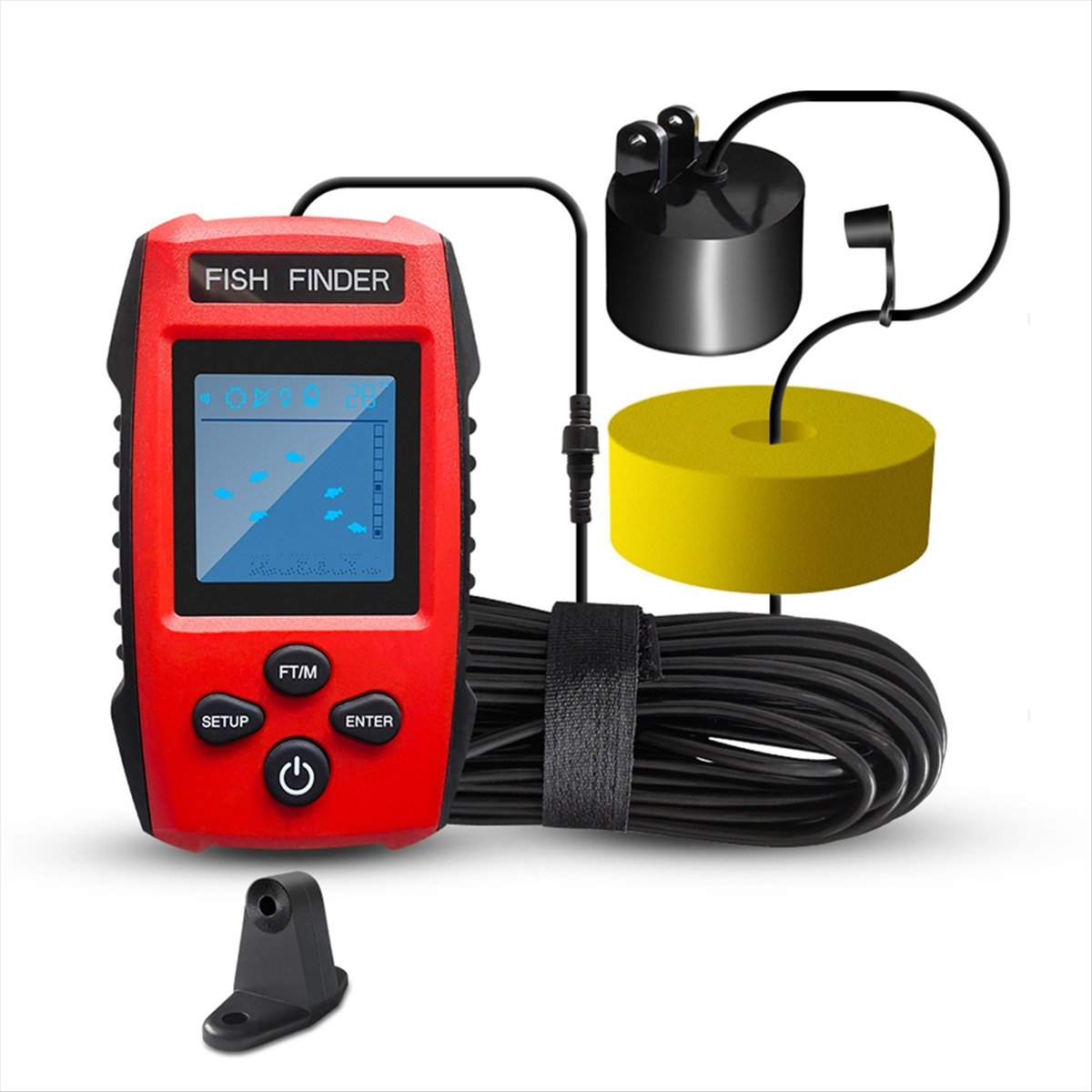 Цветной ЖК-эхолот, проводной э – обзор и цена Fishing Boat Depth Finder